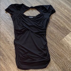 Black Top With Open Back